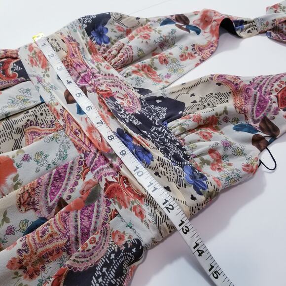 Adrianna Papell Printed SILK Halter Fit & Flare Dress - Picture 5 of 12